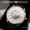 【EMPORIO ARMANI】オートマチック スケルトン Beta ラージ 43mm