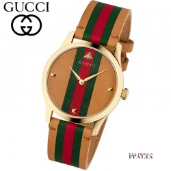 【GUCCI】G-TIMELESS WEBカラー カーフスキンベルト