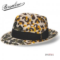 【Borsalino】レオパード パナマキート