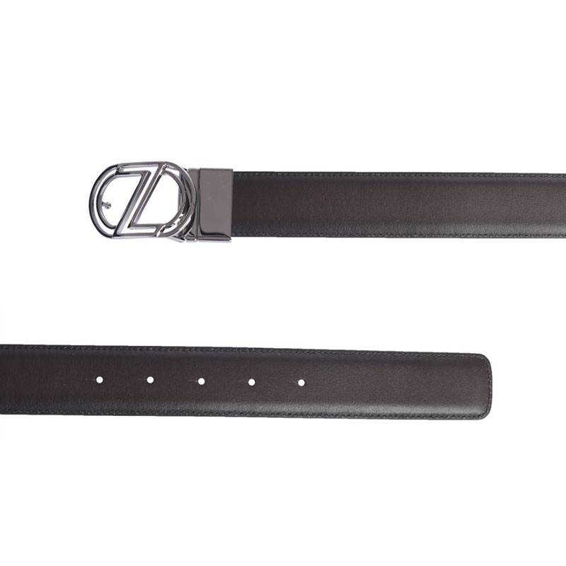 Zegna reversible leather belt - Black