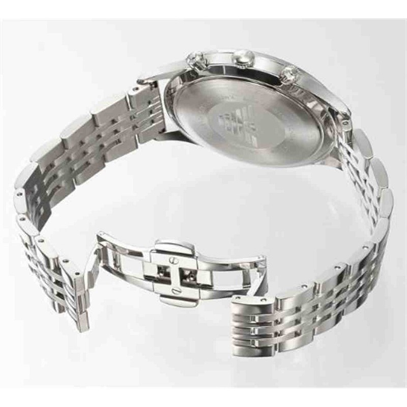 正規店特価EMPORIO ARMANI BETA クロノグラフ ステンレス腕時計 シルバー 腕時計(アナログ)