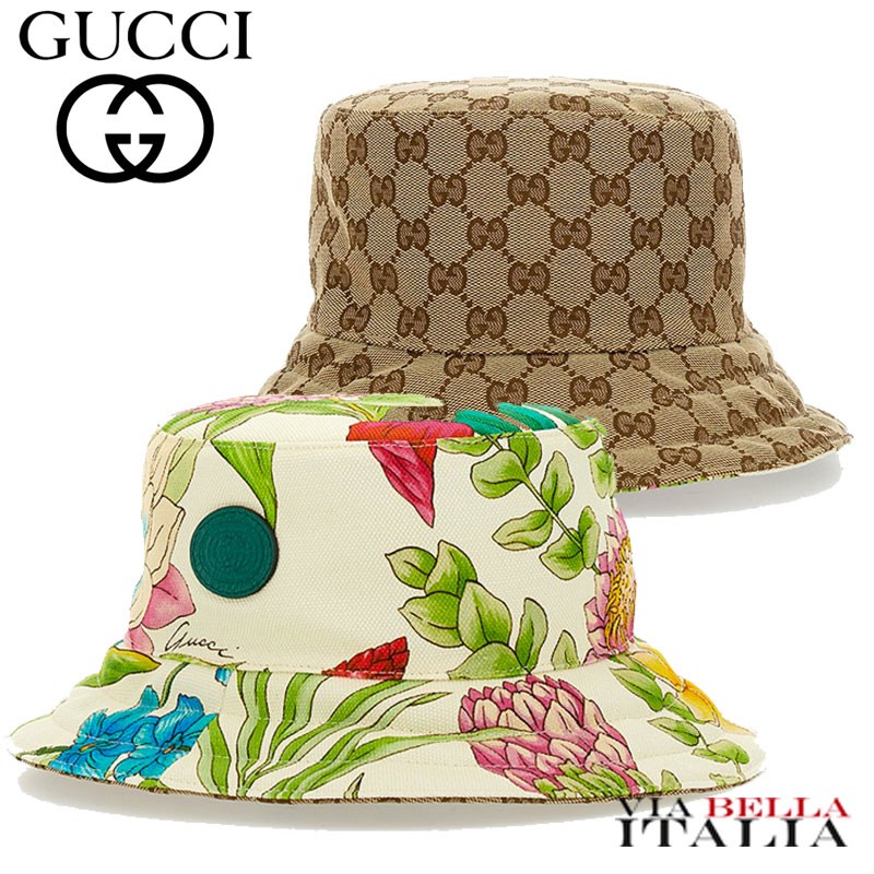 Gucci Reversible GG Supreme Bucket Hat
