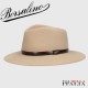 【Borsalino】レザーリボン カントリーハット