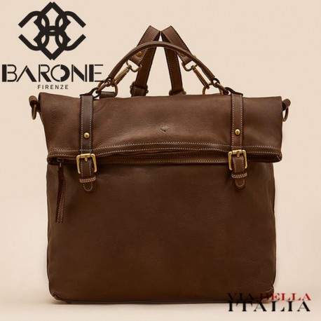 【BARONE FIRENZE】ショルダーリュックバック ZAINO BRN - 50