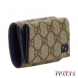 【GUCCI】PORTAFOGLIO IN TESSUTO GG CON LOGO