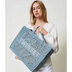 TWINSET- Crocheted 'Bohemian' shopper bag