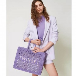 TWINSET- Crocheted 'Bohemian' shopper bag