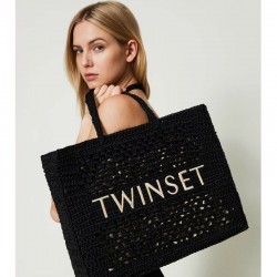 TWINSET- Crocheted 'Bohemian' shopper bag