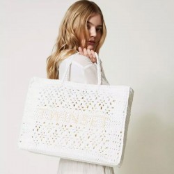 TWINSET- Crocheted 'Bohemian' shopper bag