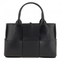 【BOTTEGA VENETA】ARCO MINI LEATHER TOTE BAG WITH WOVEN PATTERN