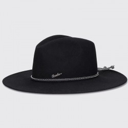 BORSALINO - Andrea Brushed Felt With Leather Braided Belt