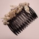 Wedding clip with baroque pearls