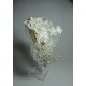 Headband with white embroidery application and pearls