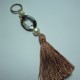 Pendant with tassel, mother of pearl and pearls